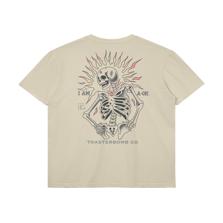I Am OK - Beige T-Shirt